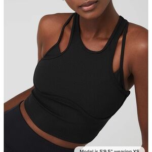 Alo Ribbed Airlift Enchanted Bra Tank